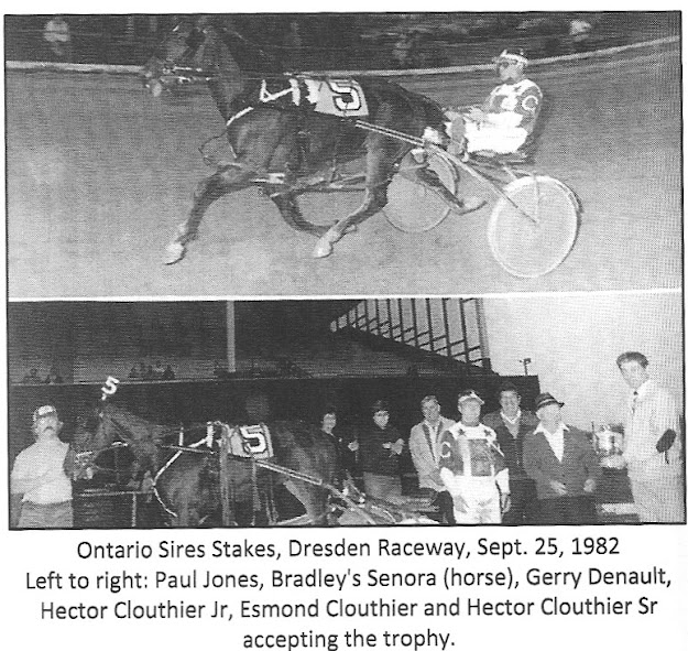In this picture from 1982, was a horse from far Eastern Ontario in the Ottawa valley who made the trip to Dresden in southern Ontario.