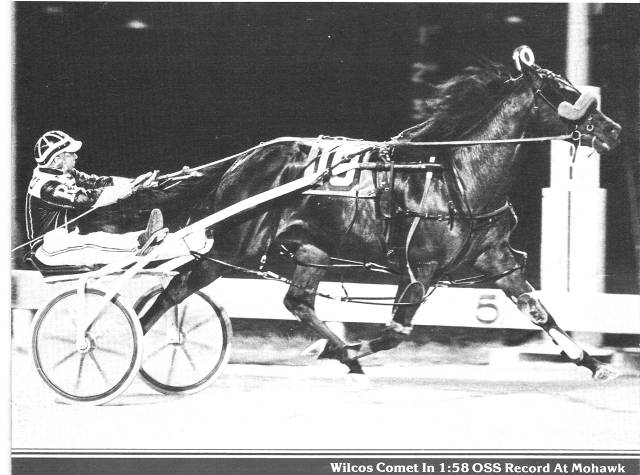 Sept. 15, 1984 – Driver Trevor Ritchie is alone at the Mohawk wire as he establishes an all-time OSS speed mark for rookie pacing colts