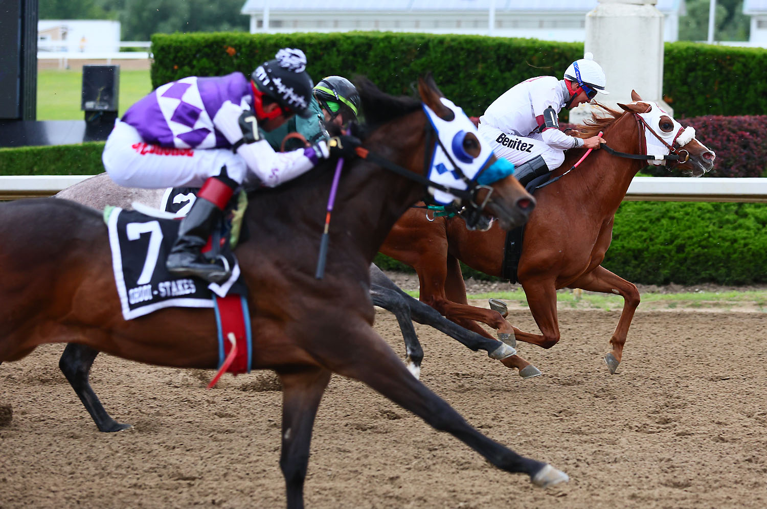 Trainer McInerney's First Winner Takes Auction Futurity, jockey Benitez wins his first two stakes